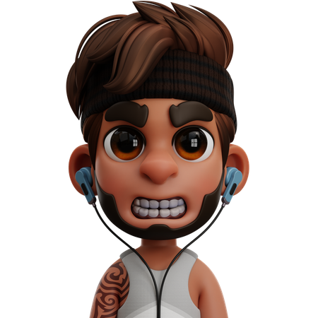 HOMEM COM CAMISETA  3D Icon