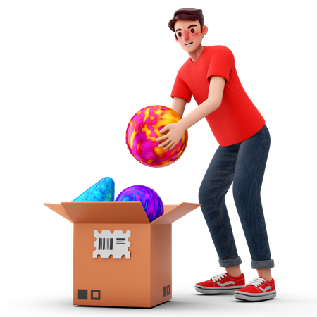 Homem com opções de negócios  3D Icon