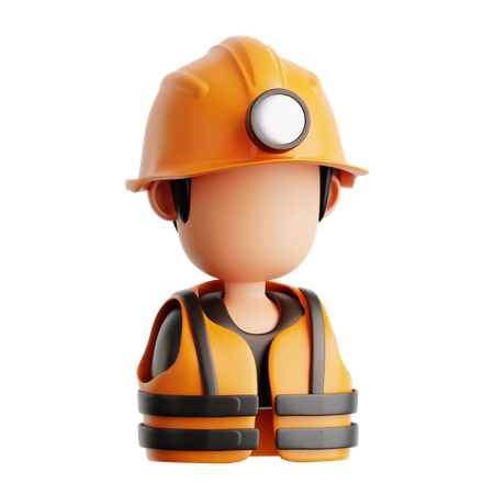 Homem da construção  3D Icon