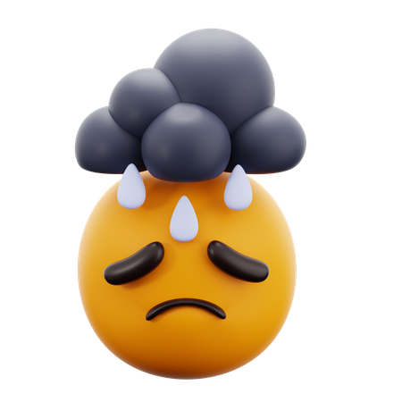 Homem deprimido  3D Icon