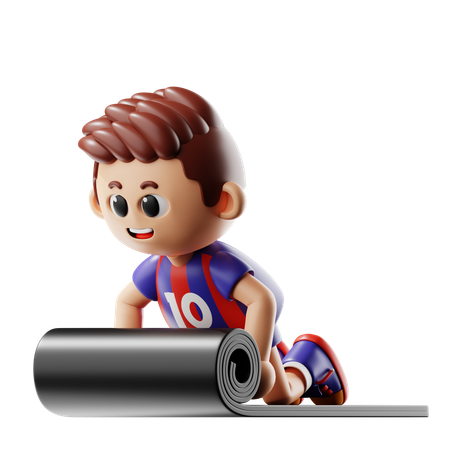 Homem fazendo ioga  3D Icon