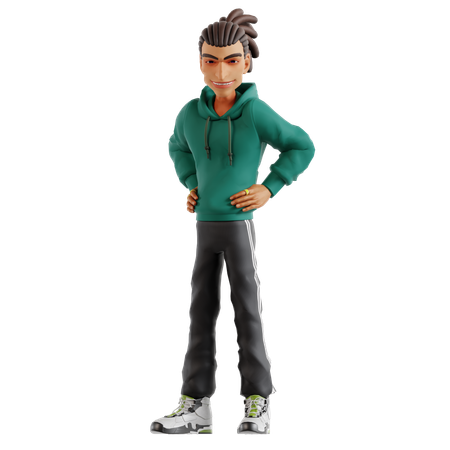 Homem fazendo pose para selfie  3D Icon