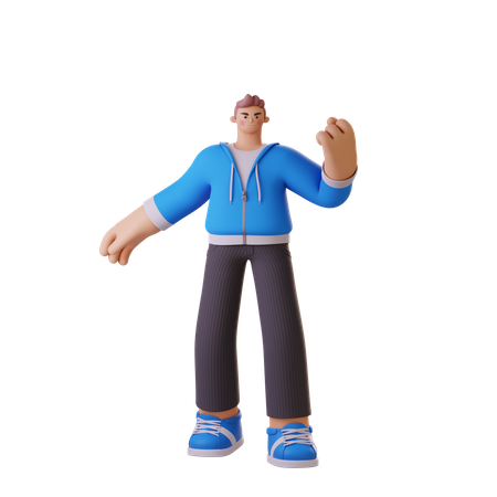 Homem irritado  3D Icon