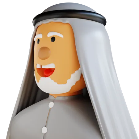Homem Islâmico  3D Icon