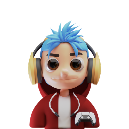 Homem jogador  3D Icon