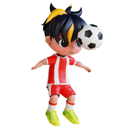Homem jogando futebol  3D Icon