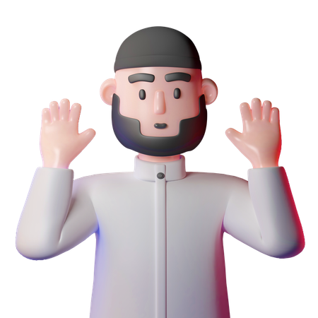 Homem Muçulmano  3D Icon