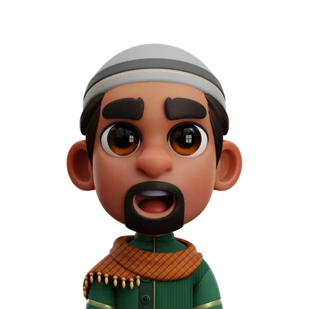 Homem Muçulmano  3D Icon
