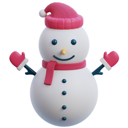 Homem da neve  3D Icon