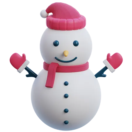 Homem da neve  3D Icon