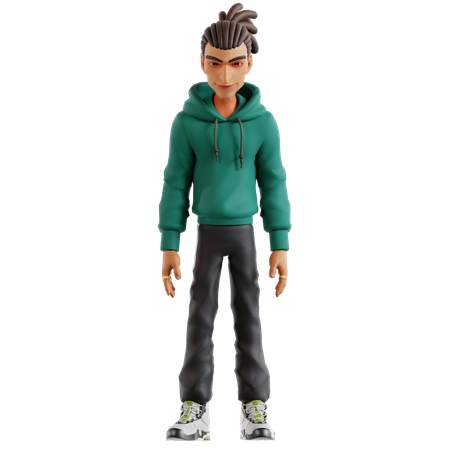 Homem posando para foto  3D Icon