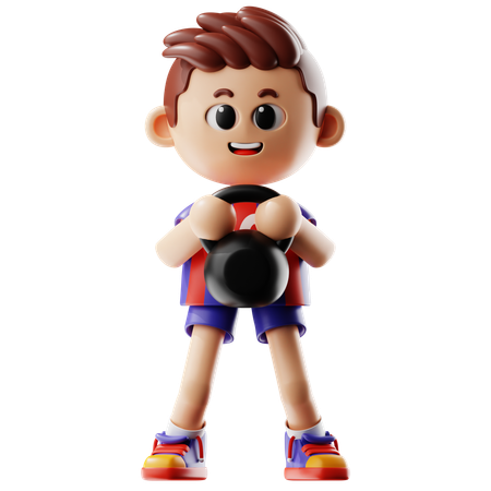 Homem Segurando A Sino Da Chaleira  3D Icon
