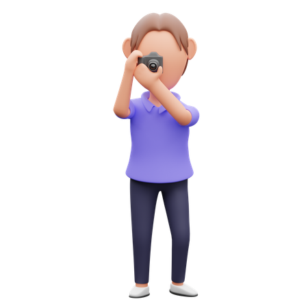 Homem tirando foto  3D Icon