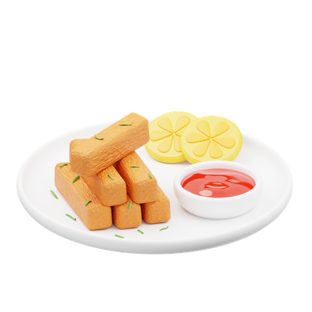 Homemade Fish Stick  3D Icon