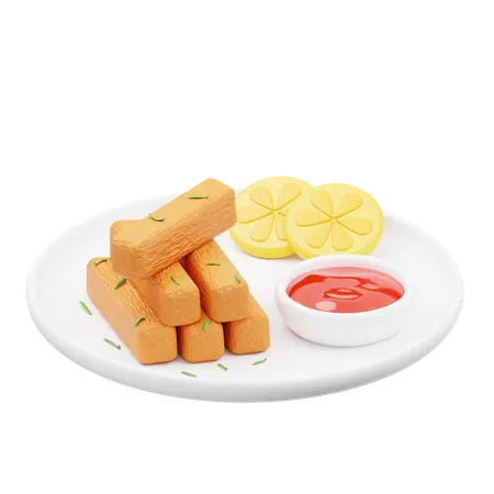 Homemade Fish Stick  3D Icon