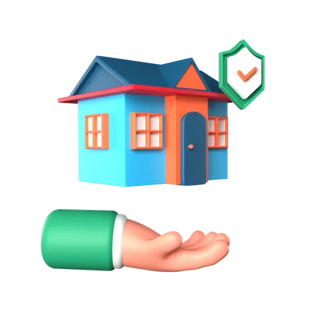 Homeowners Insurance  3D Icon