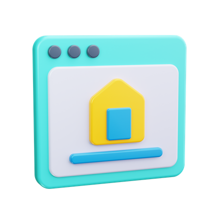 Homepage  3D Icon