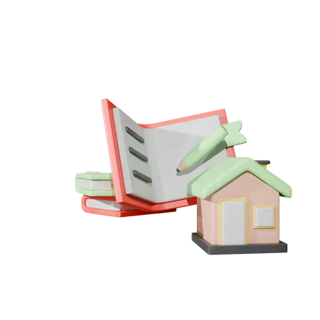 Homework  3D Icon