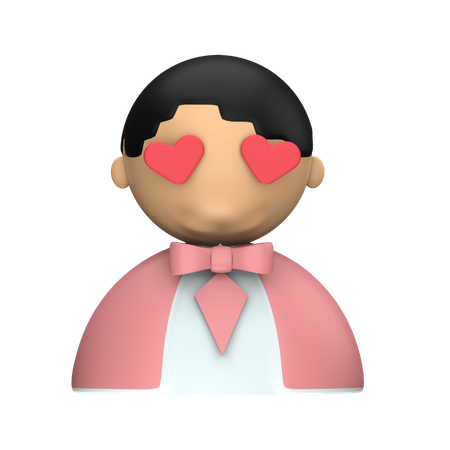 Homme amoureux  3D Icon