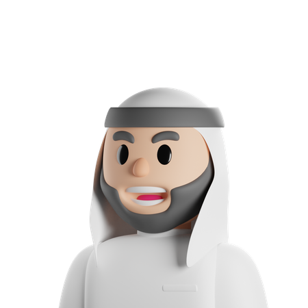 Homme arabe  3D Icon