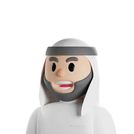 Homme arabe  3D Icon