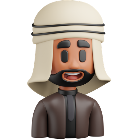 Homme arabe  3D Icon