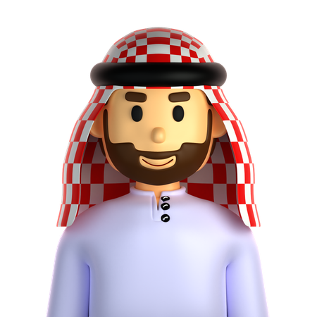 Homme arabe  3D Icon