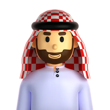 Homme arabe  3D Icon