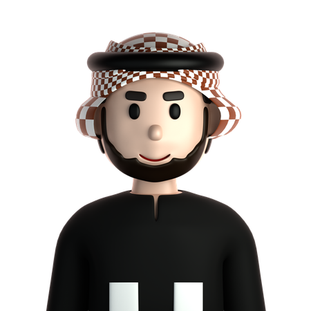 Homme arabe  3D Icon