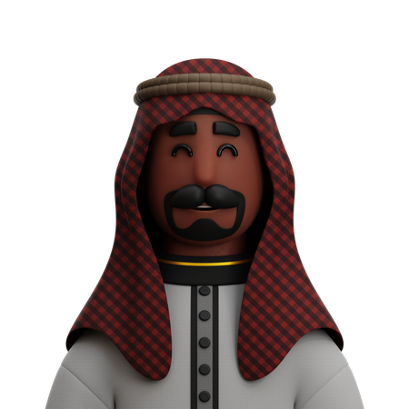 Homme arabe  3D Icon