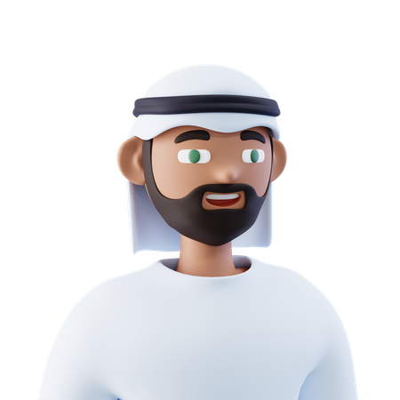 Homme arabe  3D Icon