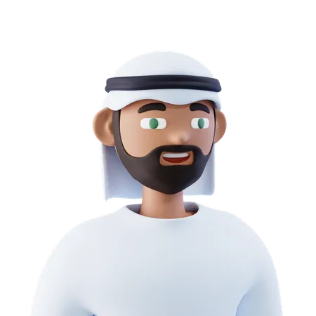 Homme arabe  3D Icon