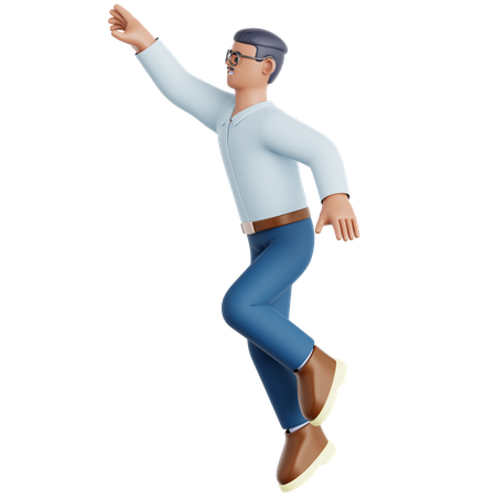 Homme atteignant quelque chose  3D Icon