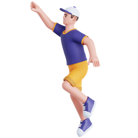 Homme atteignant quelque chose  3D Icon