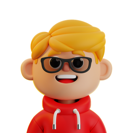 Homme aux cheveux blonds  3D Icon