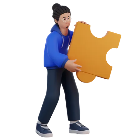 Homme avec une solution  3D Icon