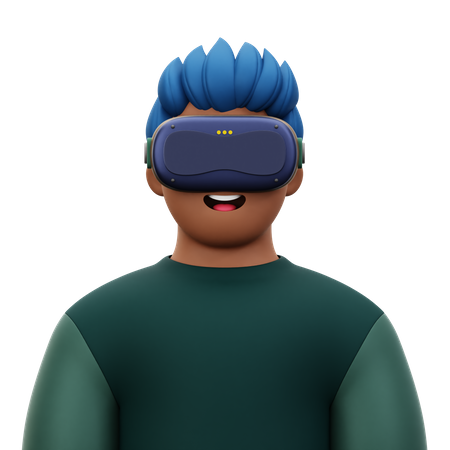 Homme avec vr  3D Icon