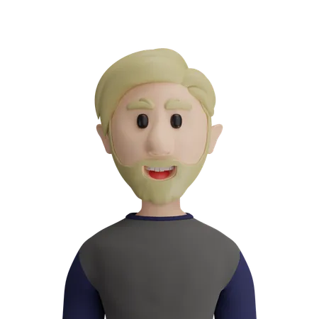 Homme blond  3D Icon