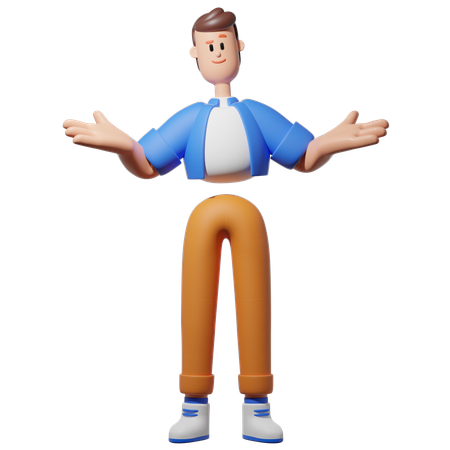 Homme confus  3D Icon