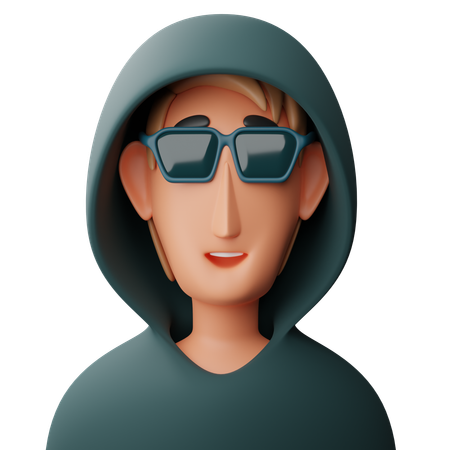 Homme cool  3D Icon