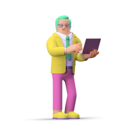 Homme d'affaire  3D Illustration