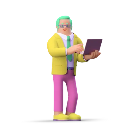 Homme d'affaire  3D Illustration