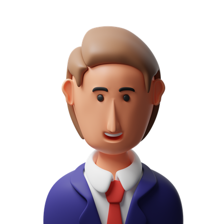 Avatar d'homme d'affaires  3D Icon