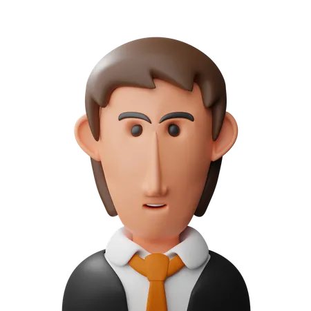 Avatar d'homme d'affaires  3D Icon