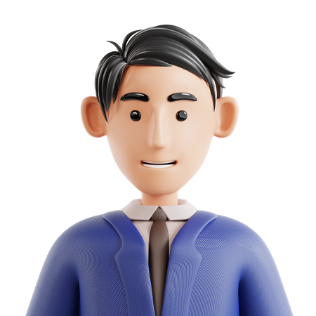 Avatar d'homme d'affaires  3D Icon