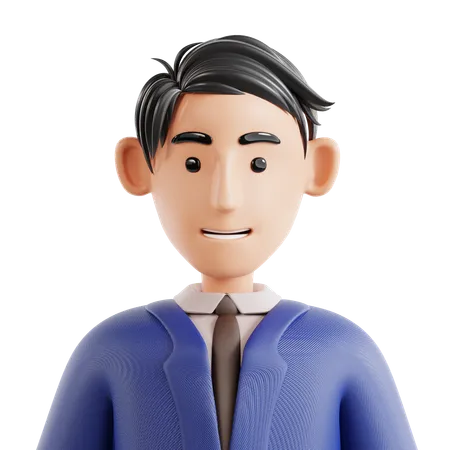 Avatar d'homme d'affaires  3D Icon
