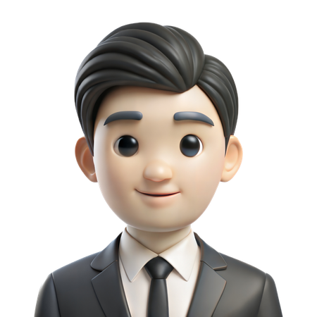 Avatar d'homme d'affaires  3D Icon