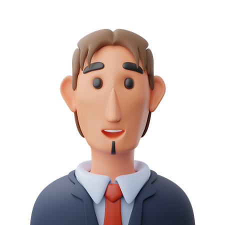 Avatar d'homme d'affaires  3D Icon