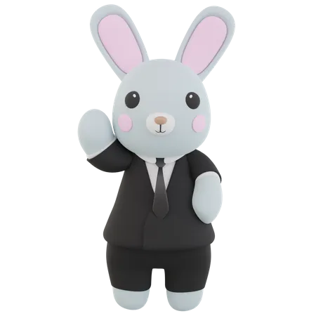 Lapin homme d'affaires  3D Icon