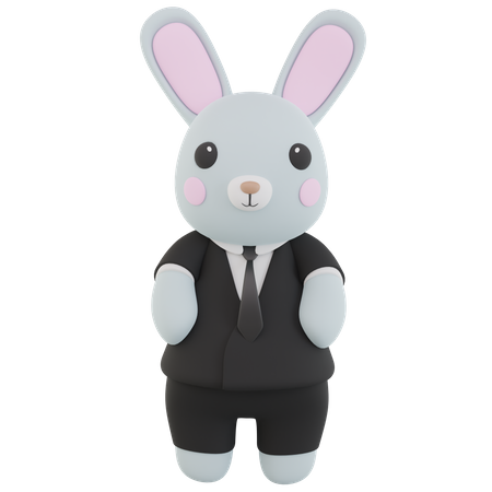 Lapin homme d'affaires  3D Icon